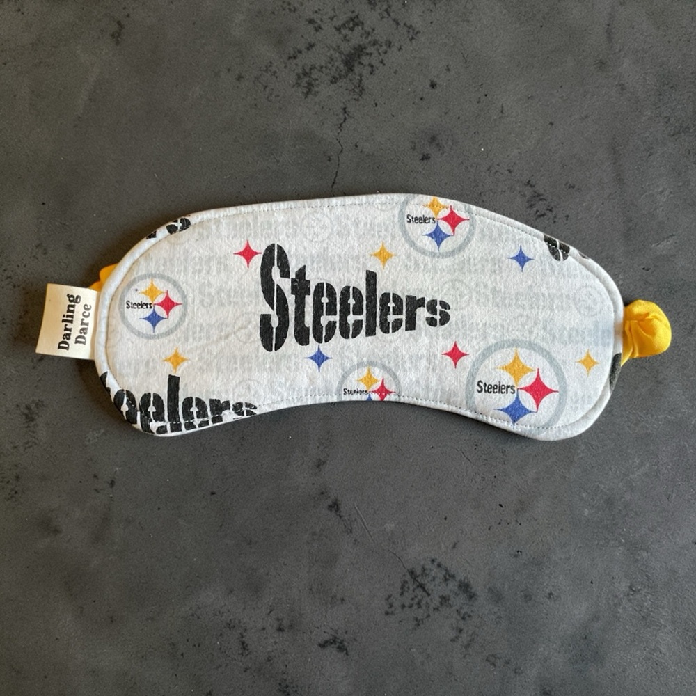 Pittsburgh Steelers Football Theme Kids Sleep Mask - Multicolor